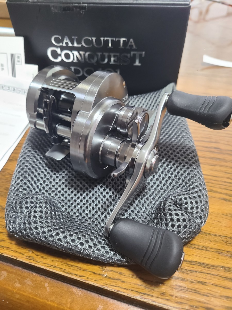 実釣未使用 シマノ 20 カルカッタコンクエスト dc 101 左ハンドル SHIMANO CALCUTTA CONQUEST _画像1