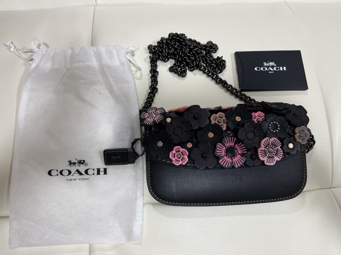 値引きする コーチCOACH ショルダーバッグ ティーローズ フラワー