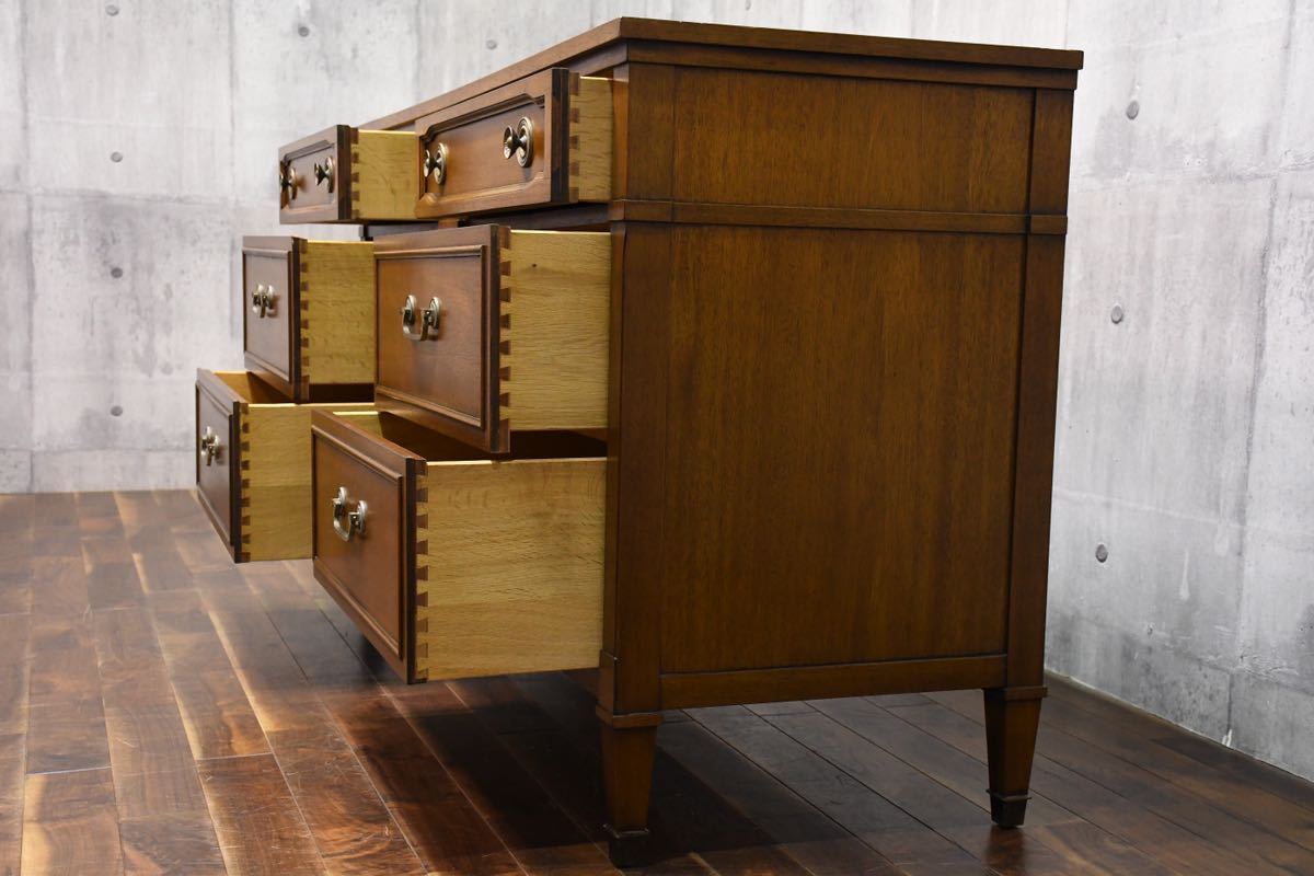 CJC37 DREXEL HERITAGE Triunedorek cell worn Tey ji Try yun6do lower chest mahogany material sideboard wide chest chest 