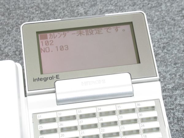 ‖接続確認済‖日立 HITACHI ビジネスフォン【型番 : ET-36iE-SD(W)2】integral-E 電話機【中古品】1台【主装置に接続後に作動確認済】2_画像8