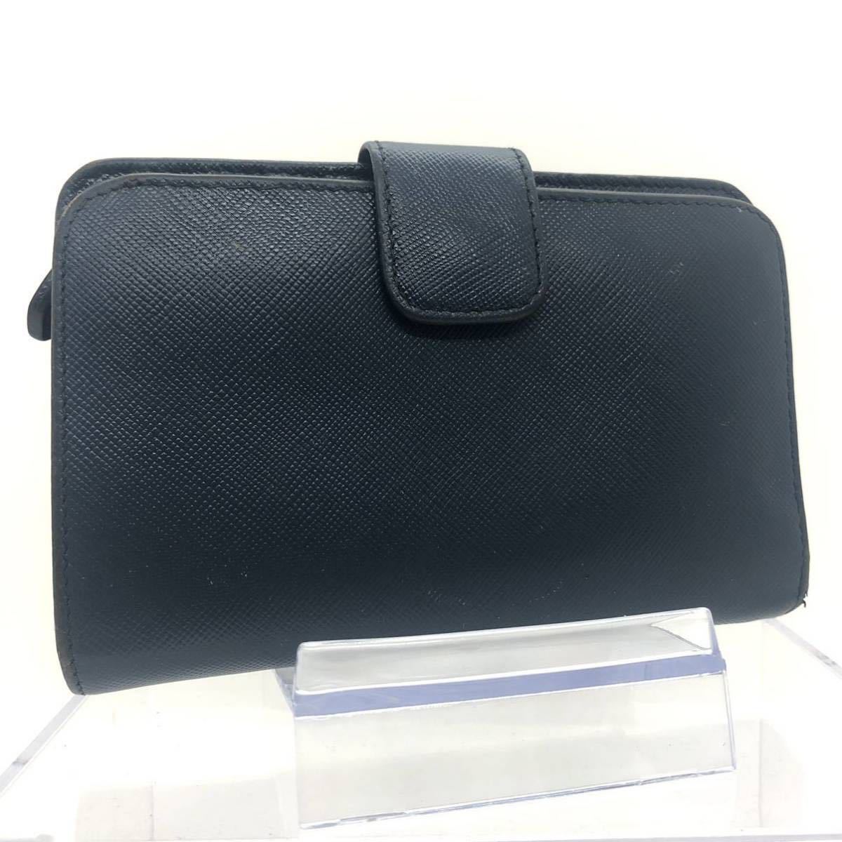 PRADA プラダ サフィアーノレザー 二つ折り財布 L字ファスナー PRADA プラダ サフィアーノレザー 二つ折り財布 L字ファスナー
