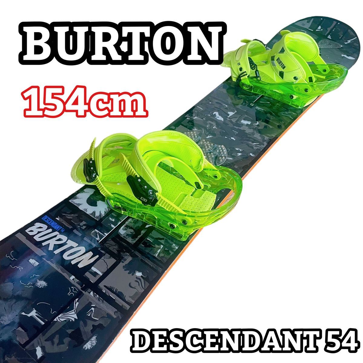 BURTONスノーボード バインディングセット 154CM - スノーボード