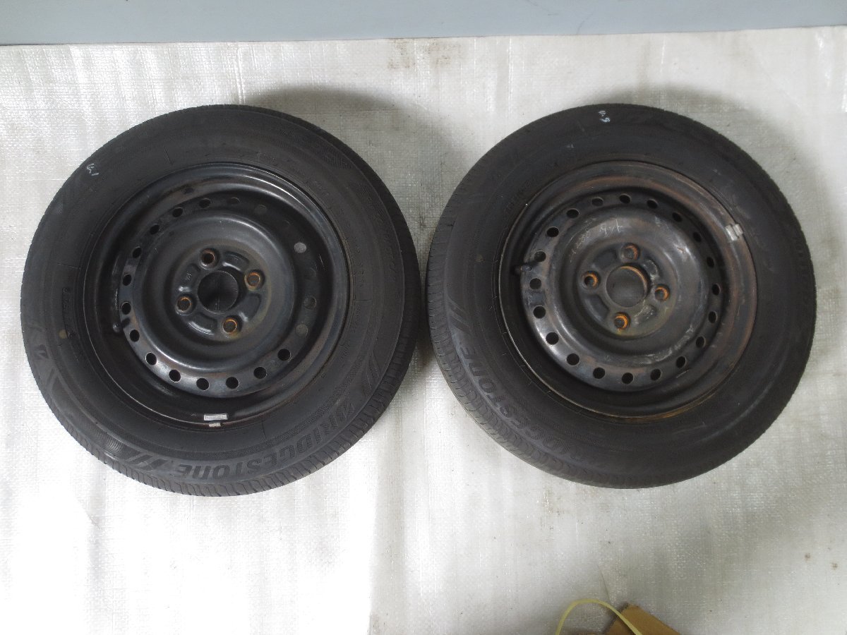  Daihatsu original steel wheel 13 -inch 4.00B PCD100 4 hole 2 pcs set eko Piaa NH100C 145/80R13 Tanto L375S 21288.t