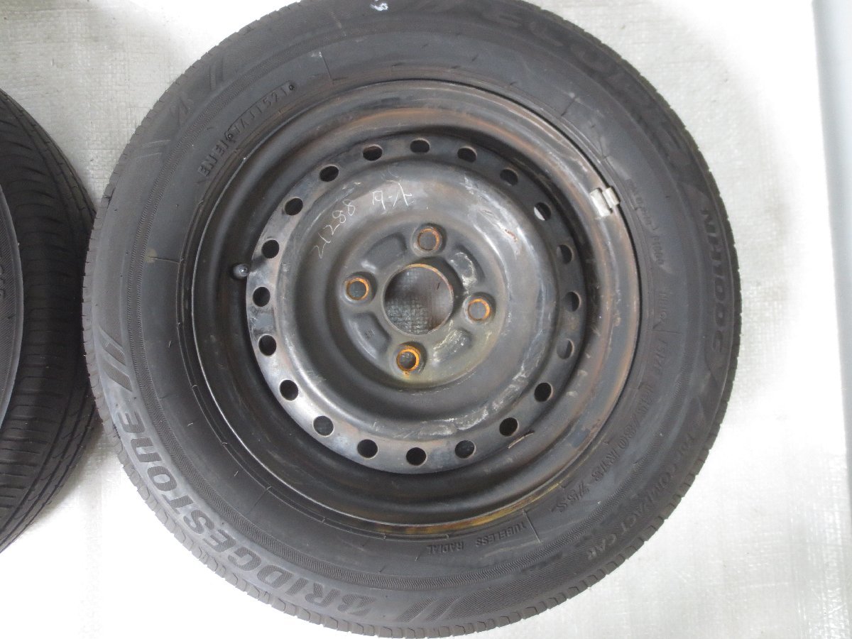  Daihatsu original steel wheel 13 -inch 4.00B PCD100 4 hole 2 pcs set eko Piaa NH100C 145/80R13 Tanto L375S 21288.t