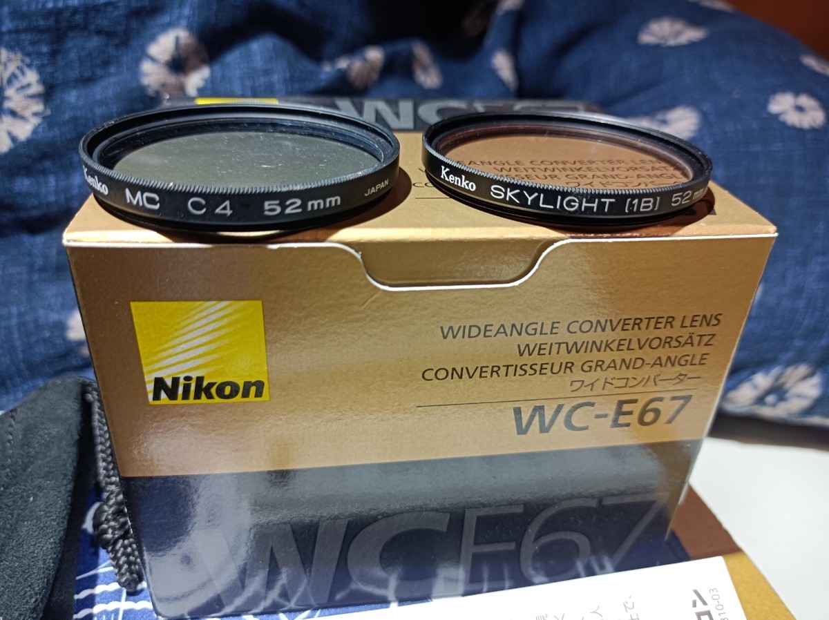 Nikon WC-E67ワイドコンバーター＆UR-E20アダプタリングP5000.P5100用ジャンク扱い_画像1