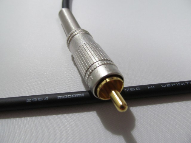  digital same axis RCA cable 1 pcs 2.5m | cable :MOGAMI Moga mi2964 | plug :CANARE