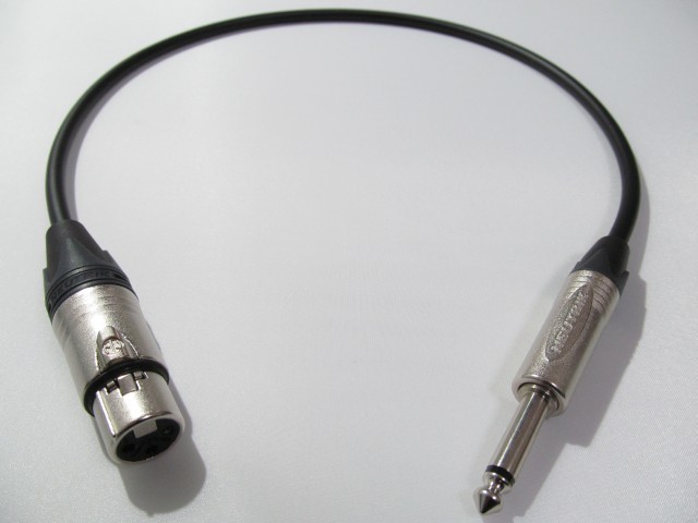 XLR( женский )-TS фоно кабель 1 шт. 1.0m | кабель :.. электрический провод T-4E6S | штекер :NEUTRIK