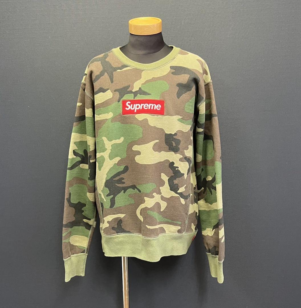 人気の新作 Supreme BOX CAMO 迷彩 スウェット スエット クルーネック