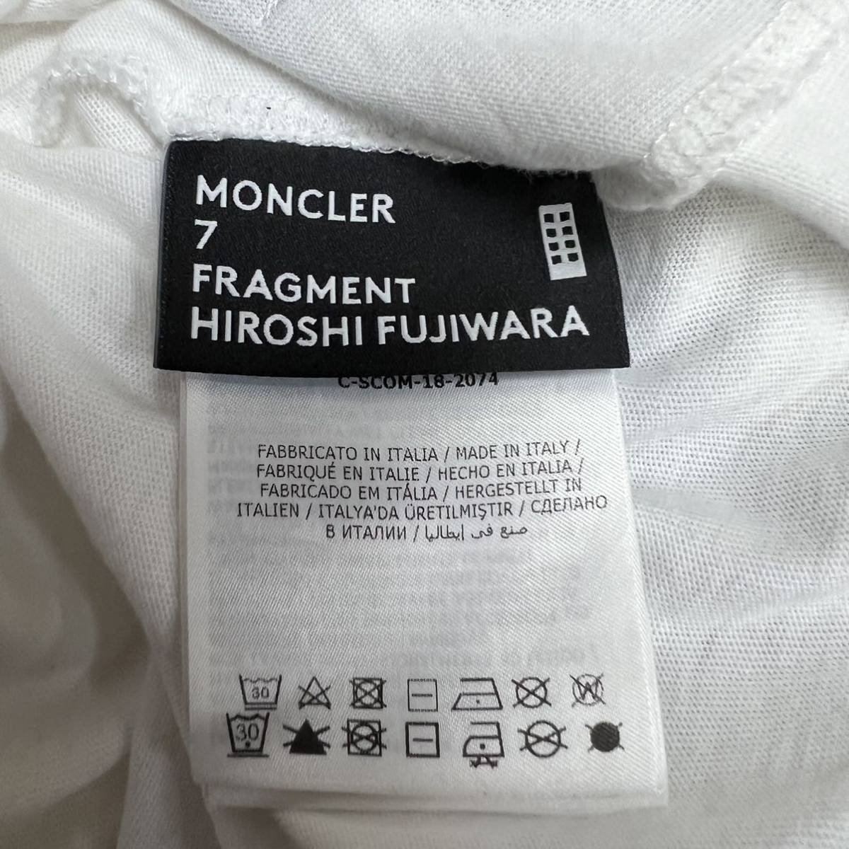 MONCLER × Fragment S/S TEE モンクレール フラグメント ショートスリーブ Tシャツ size S メンズ コラボ 半袖_画像8