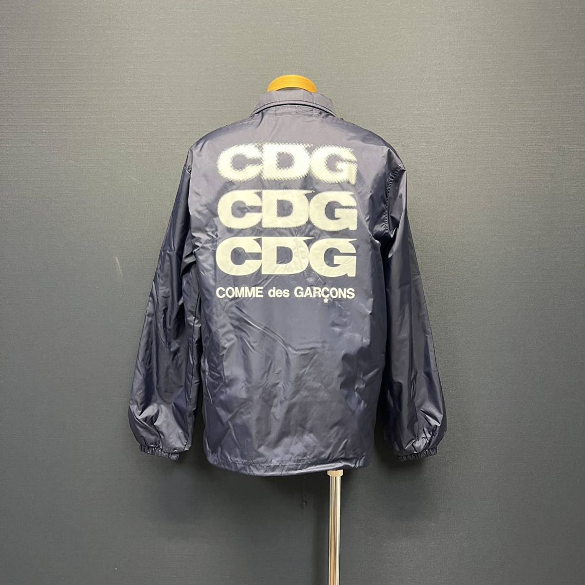 COMME DES GARCONS COACH JACKET Comme des Garcons coach jacket size S navy Logo print men's outer 