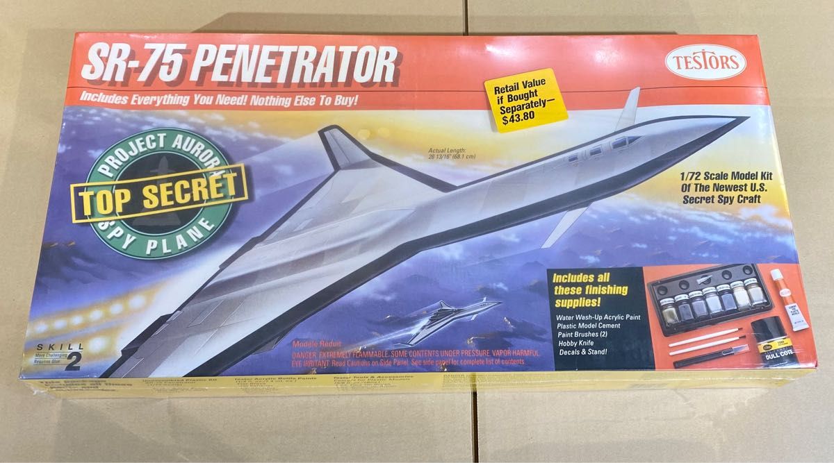 【未開封品】テスター　1/72 SR-75 ペネトレーター