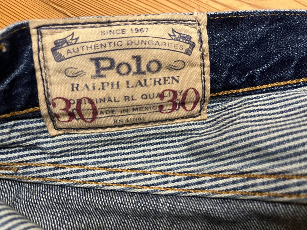 **USED б/у POLO RALPH LAUREN Polo Ralph Lauren W30 Denim джинсы б/у обработка **
