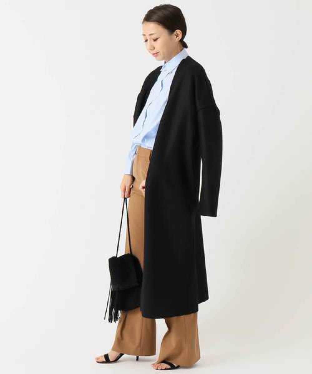 美品　Deuxieme Classe PAN MANT COAT  ウールマントコートロングコート