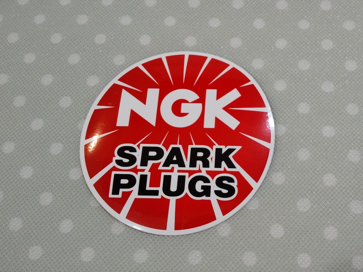 NGK SPARK PLUGS ステッカー　シール　デカール　NGKスパークプラグ　未使用 非売品 ノベルティ_画像1