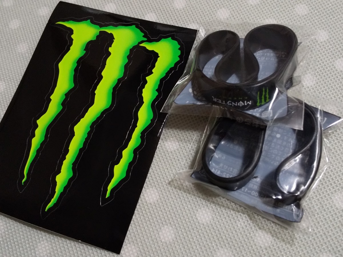 Monster Energy（モンスターエナジー） ダイカット ステッカー リストバンド ノベルティ 非売品_画像2