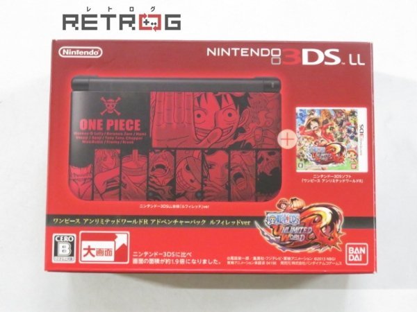 ニンテンドー3DSLL本体 ワンピース アンリミテッドワールドR アドベンチャーパック ルフィレッドver SPR-00 ニンテンドー3DS_画像1