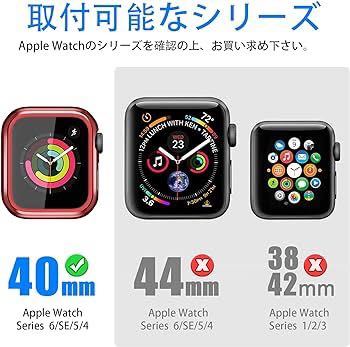 231028 KIMOKU コンパチブル Apple Watch ケース Series 9/Ultra2/Ultra/SE2/SE/8/7/6/5/4 40mm PC+TPE材質 保護ケース 高耐久の画像3