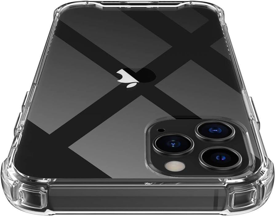 231035 iPhone 12 Pro Max ケース クリア 薄型 指紋防止対策 耐衝撃 透明カバー 衝撃吸収 四隅滑り止め ワイヤレス充電対応_画像1