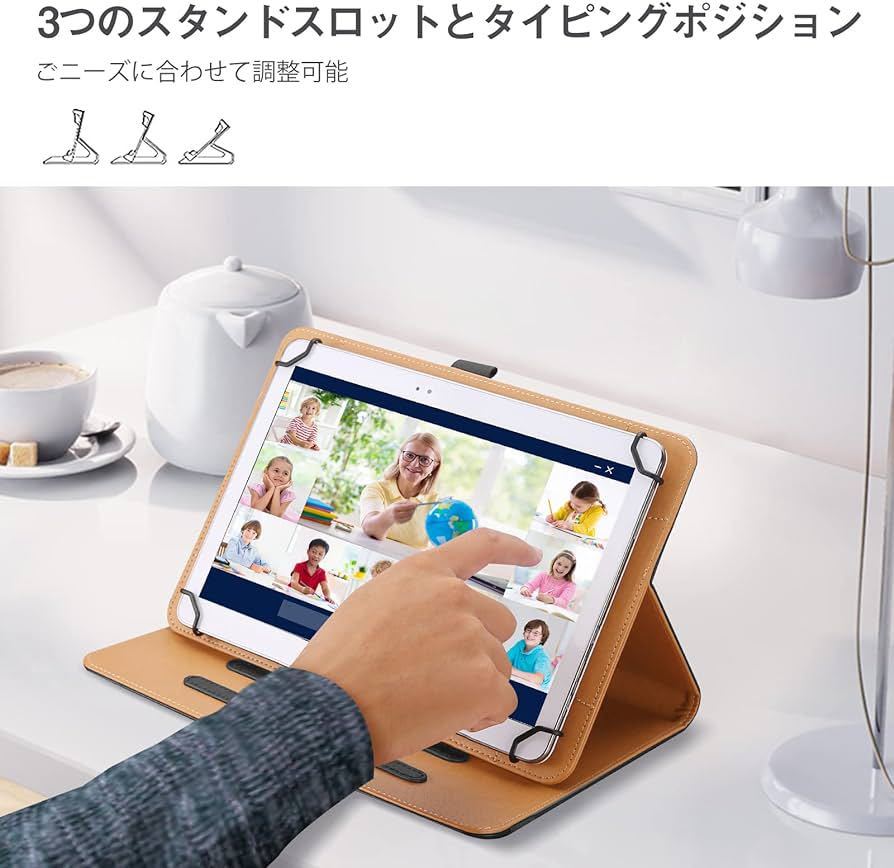 2309100 ProCase 9-10インチ 汎用タブレットケース スタンド フォリオケース タッチスクリーン タブレットに対応 角度調整可_画像3