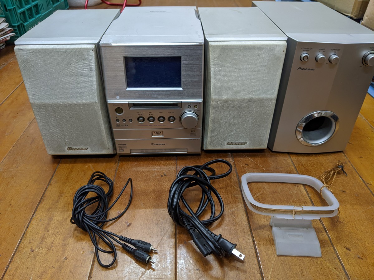 HK1569 Pioneer C-SV5DV STEREO DVD/CD MD RECEIVER SYSTEM ミニコンポ