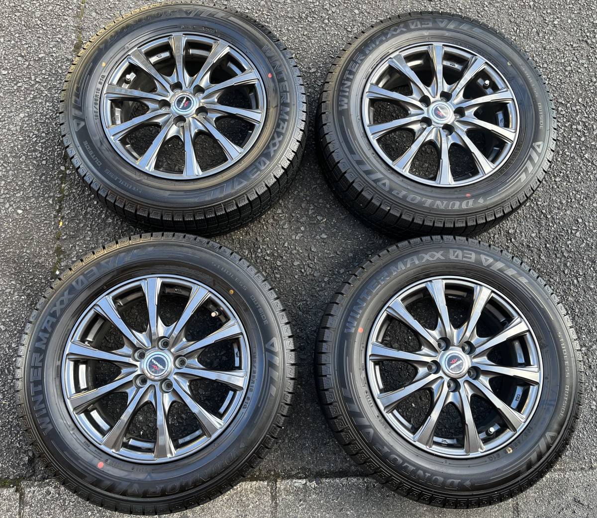 深溝 美品 アルミホイール＆スタッドレスタイヤ 195/65R15 4本セット