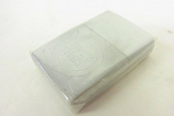 I164-J9-2380◎ ZIPPO ジッポ LUCKY STRIKE ラッキーストライク オイルライター 未開封 現状品③◎_画像2