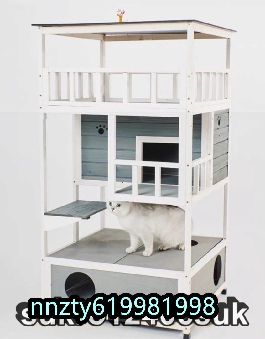  кошка. загородный дом кошка bed . примерно 132*70*68cm домик для кошек реальный дерево многофункциональный 4 сезон тоже обращение делать семья башня для кошки 