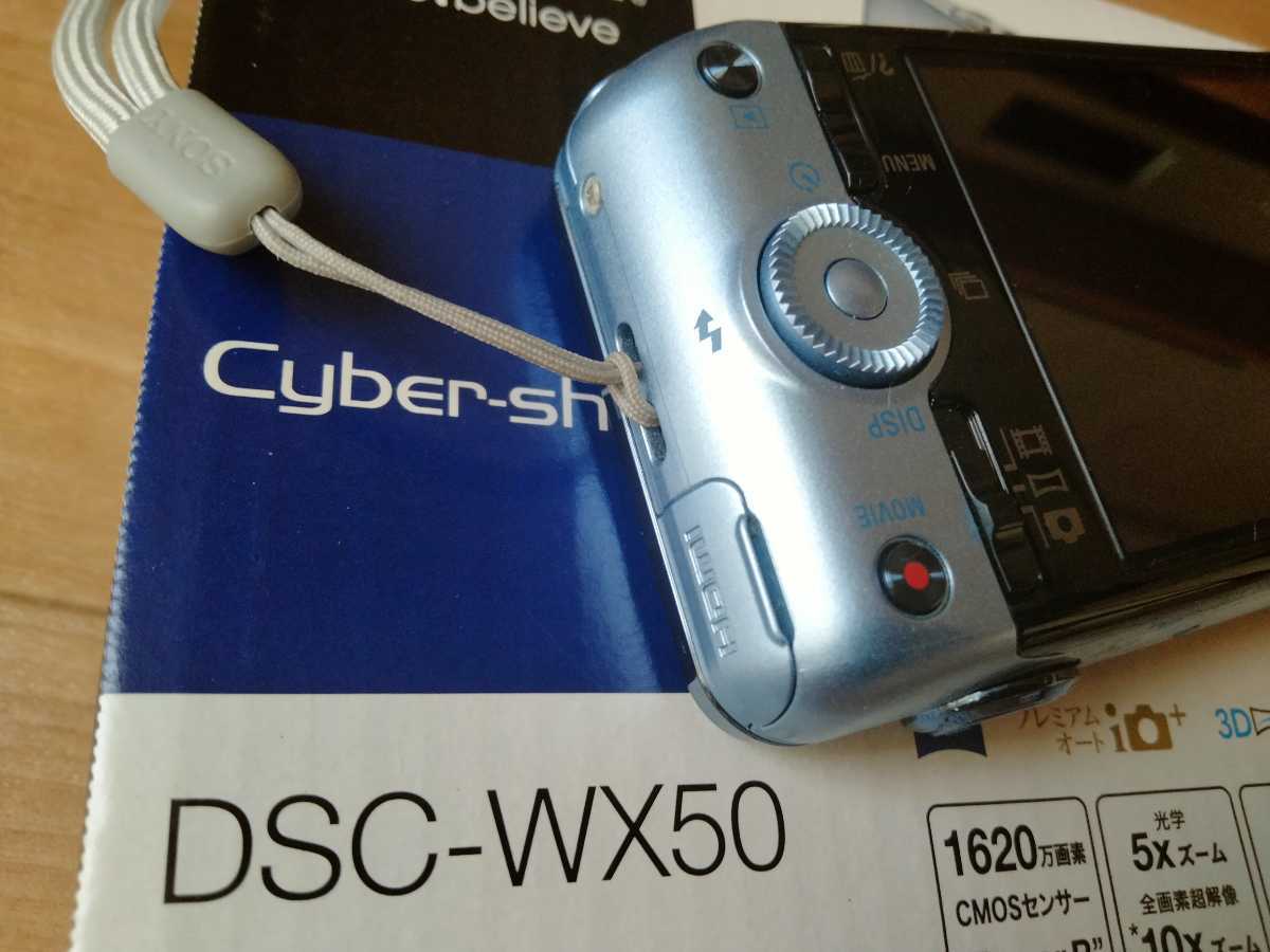 【完動品】SONY Cyber-Shot WX DSC-WX50 ブルー SONY Cyber-shot WX50 DSC-WX50/L Blue Digital Camera ‎16.2