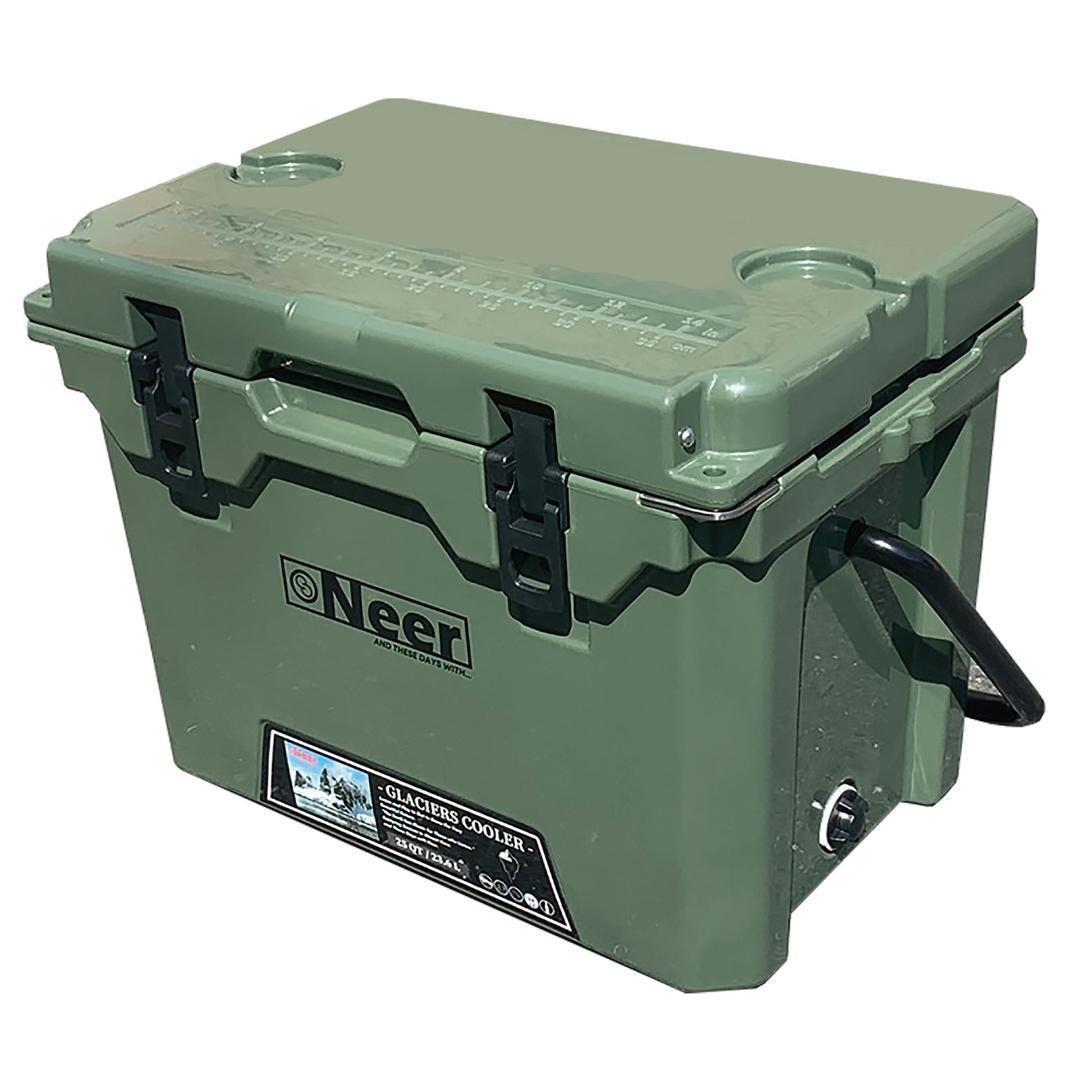 Neer グレイシャーズクーラーボックス 25QT 23.6L オリーブ1648