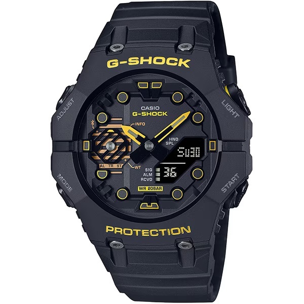 送料無料 特価 新品 カシオ正規保証付き★G-SHOCK GA-B001CY-1AJF ブラック イエロー 黒 黄色 アナデジ 針 デジタル メンズ腕時計_画像1