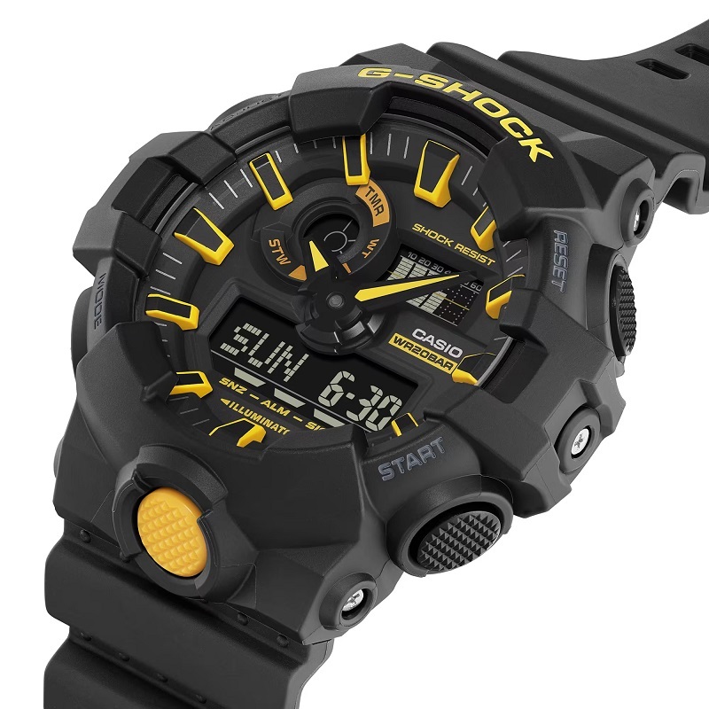 送料無料 特価 新品 カシオ正規保証付き★G-SHOCK GA-700CY-1AJF ブラック イエロー 黒 黄色 アナデジ 針 デジタル メンズ腕時計_画像3