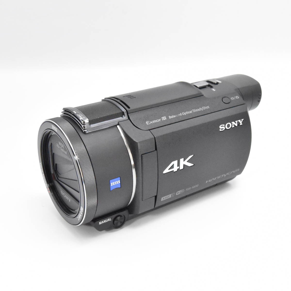 #B581 ソニー ビデオカメラ FDR-AX60 4K 64GB 光学20倍 ブラック Handycam FDR-AX60 B_画像2