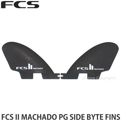 1円～ FCS II MACHADO PG SIDE BYTE FINS Black X-LARGE (Over 85Kg) エフシーエス ツー フィン サーフィン サーフギア 海 [同梱不可]_画像1