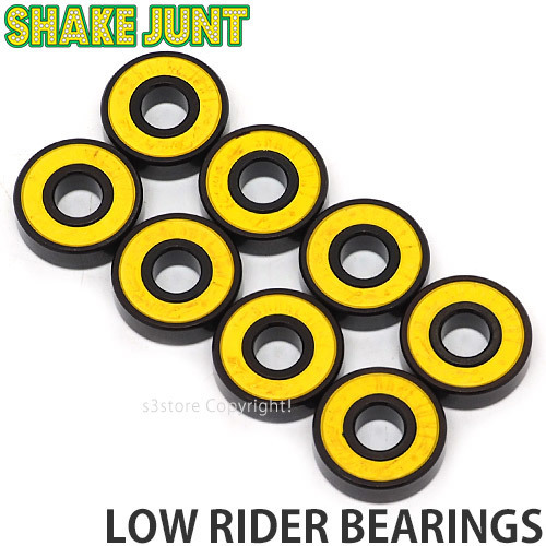 1円～ SHAKEJUNT LOW RIDER BEARINGS シェイクジャント ロウ ライダー ベアリング スケートボード 初心者 WHEEL [同梱不可]_画像1