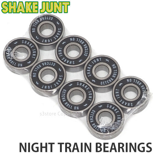 1円～ SHAKEJUNT NIGHT TRAIN BEARINGS シェイクジャント ナイト トレイン ベアリング スケートボード スピード [同梱不可]_画像1