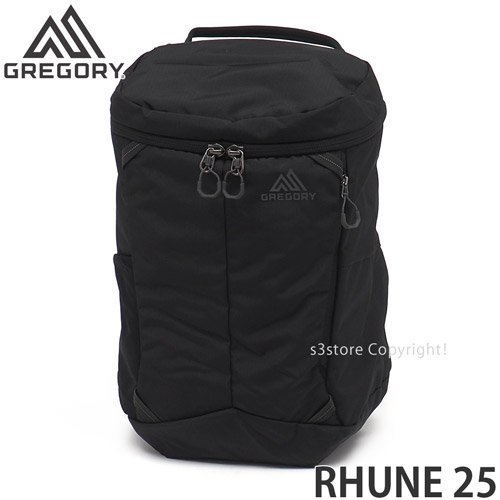 1円～ GREGORY RHUNE 25 CARBON BLK ONE SIZE グレゴリー ザック バックパック 25L 黒 リュック バッグ アウトドア PC収納 [同梱不可]_画像1