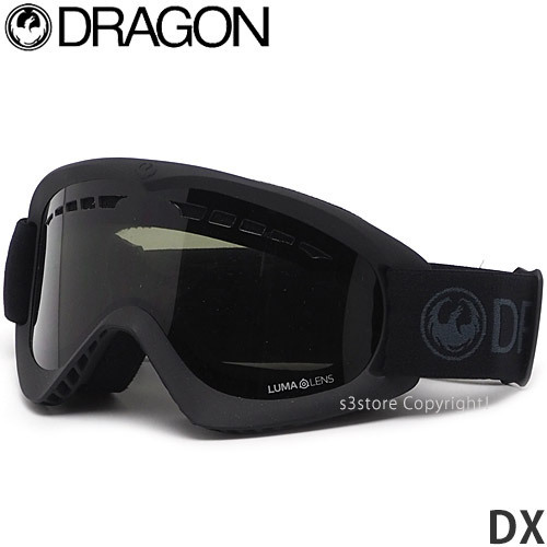 1円～ 21model DRAGON DX BLACK OUT LUMALENS DARK SMOKE ドラゴン ゴーグル スノーボード スノボー スキー SKI [同梱不可]_画像1