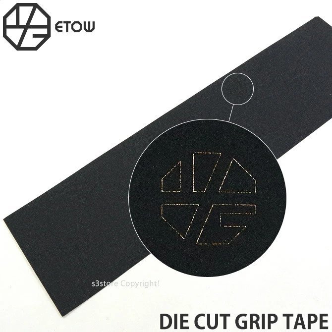 【デッキ落札の方専用】 ETOW DIE CUT GRIP TAPE Black 9x33in エトヲ ダイカット グリップテープ_画像1