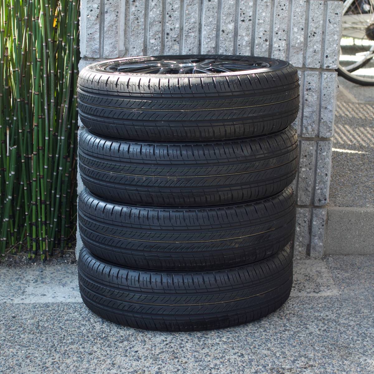 新車外し N-ONE RS JG3 HONDA ホンダ 純正ホイール 4本セット 165/55R15 4.5J +45 PCD100 ナット付き_画像6