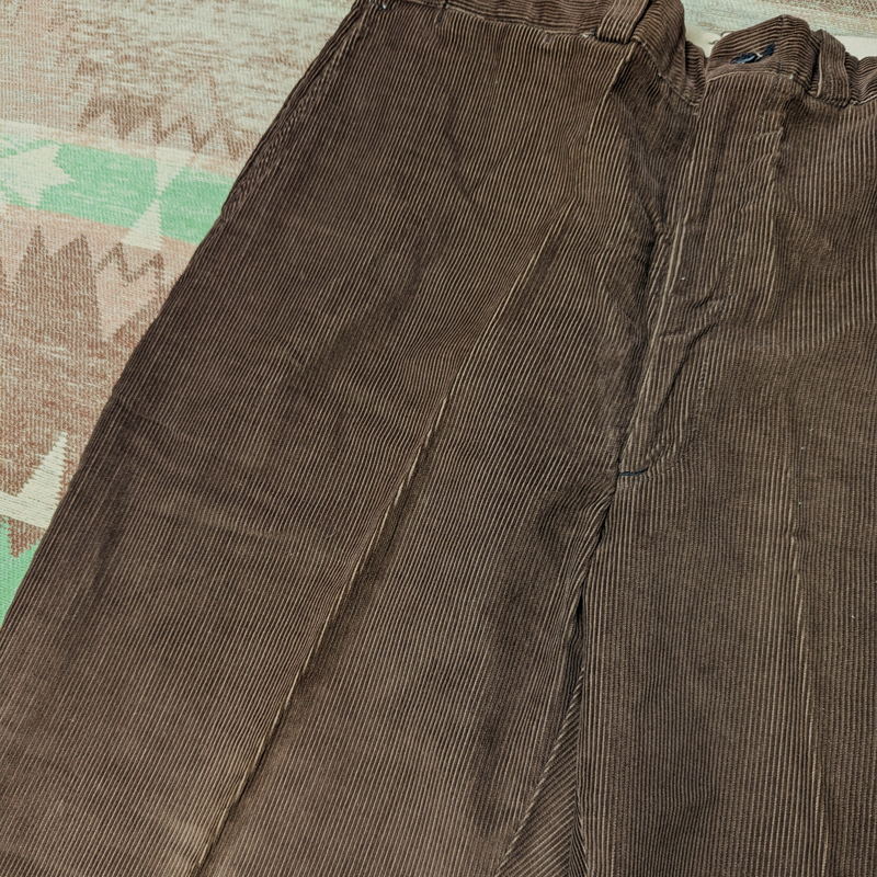 60s【デッドストック】Brown Corduroy Work Pants 60年代 コーデュロイ ワーク パンツ W36 TALON ジッパー ビンテージ ヴィンテージ 50s70s_画像6