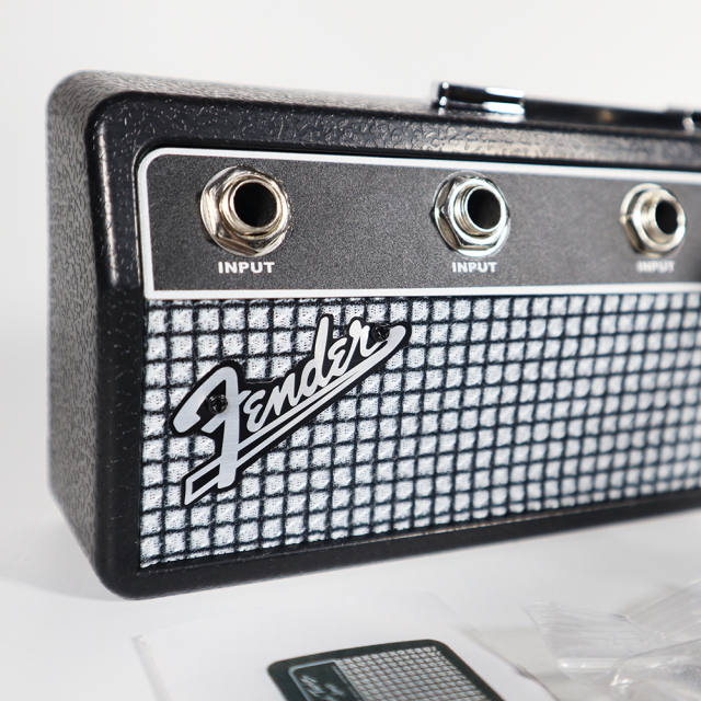 フェンダー アンプヘッド型キーハンガー Fender Mini Twin Amp Jack Rack キーチェーン4本付き壁掛けキーホルダーヴィンテージ風アメリカン_画像3