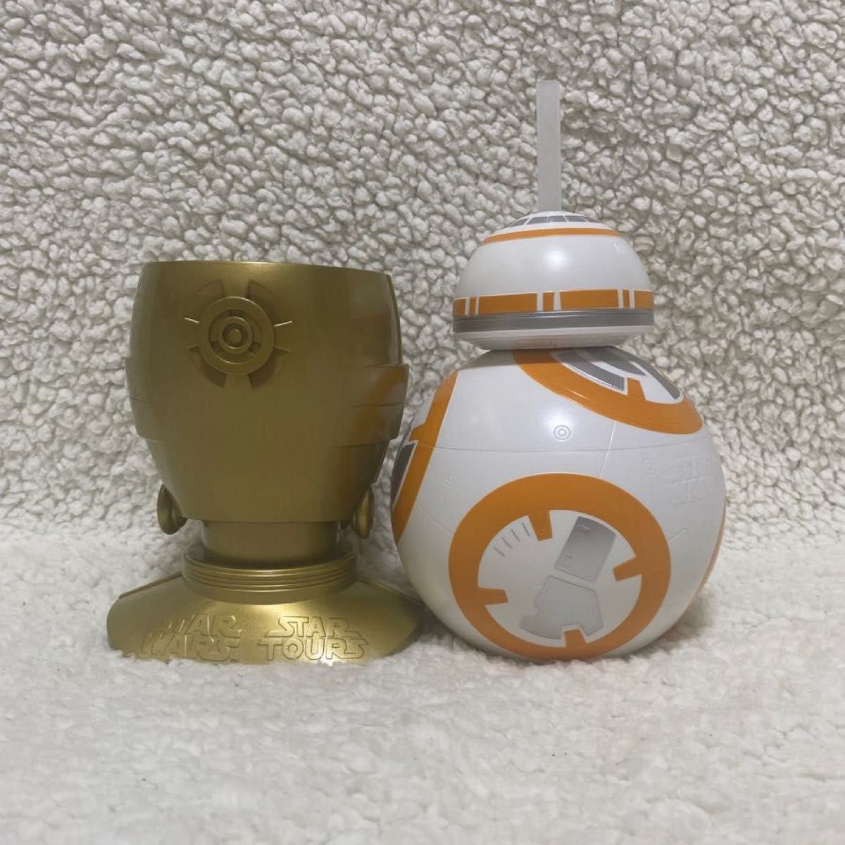 【新品未使用品】スターウォーズ C-3PO BB-8 ドリンクホルダー スーベニア　東京ディズニーランド