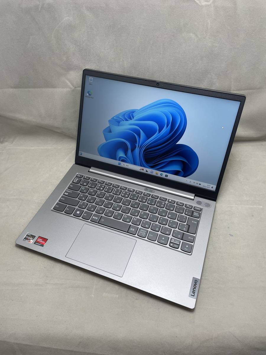 #300461 Lenovo ThinkBook 14 G3 ACL Laptop Type 21A2 (Ryzen 5 5500U /16GB /1TB NVMe /14インチ/無線,BT,カメラ/Win11) ※画面キー痕※_画像1