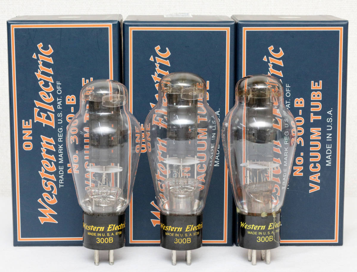 品揃え豊富で 音出し確認済み 元箱入り 3本 300B ELECTRIC WESTERN TV