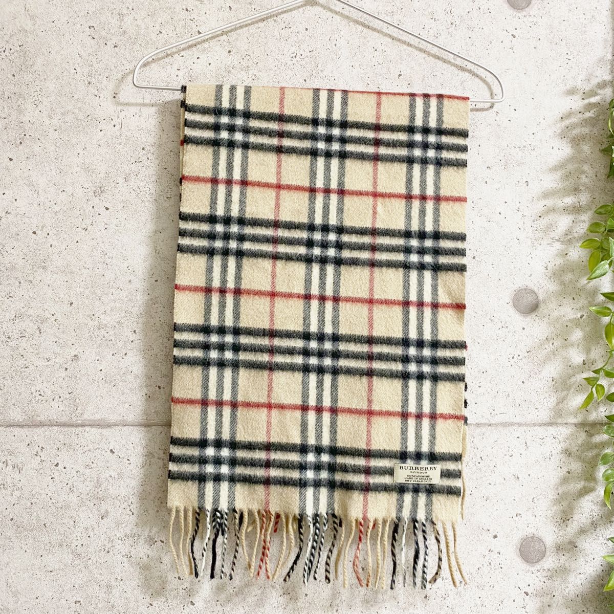 値上げ予定 希少 BURBERRY スヌード カシミヤ 100％-