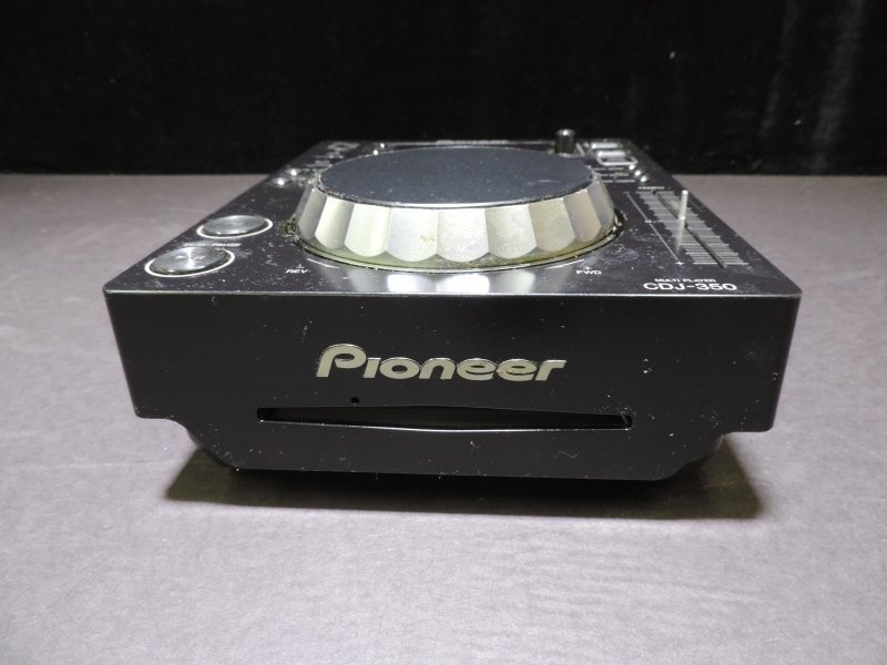 S226【タバコ臭有・ジャンク品】Pioneer CDJ-350 DJマルチプレイヤー パイオニア ターンテーブル 2012年製_画像3