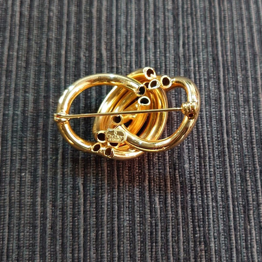 [ beautiful goods ]Christian Dior Christian Dior Gold brooch ring accessory Vintage [ free shipping ]