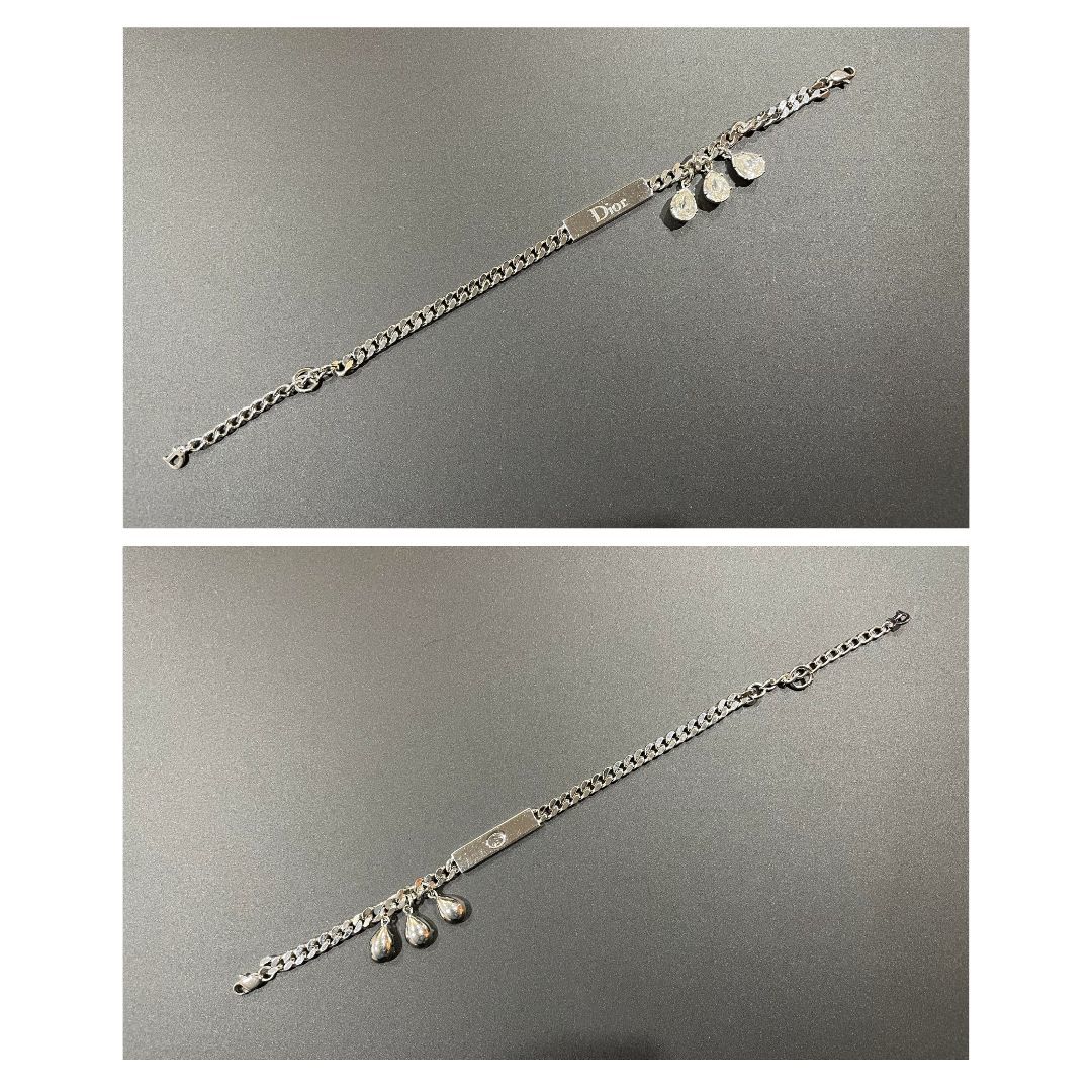 美品】Christian Dior CD クリスチャンディオール ブレスレット 美品】Christian Dior CD クリスチャンディオール ブレスレット