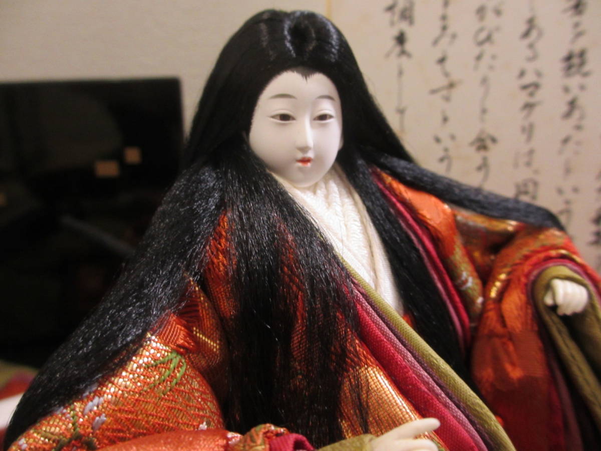 公式】 寿喜代作 久月 インテリア 置物 貴族遊び 創作日本人形「平安