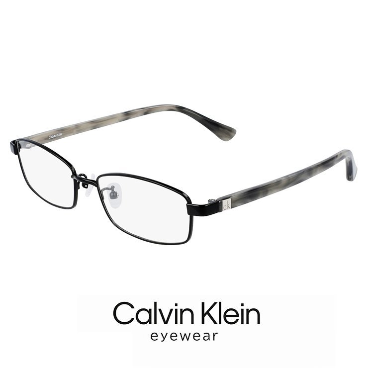 新品 カルバンクライン メンズ メガネ ck5434a-002 calvin klein 眼鏡 めがね スクエア型 黒ぶち チタン フレーム アジアンフィット モデル